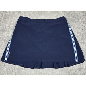 RLX Ralph Lauren Skort Womens Large Blue Pleated Back Golf Tennis Activewear